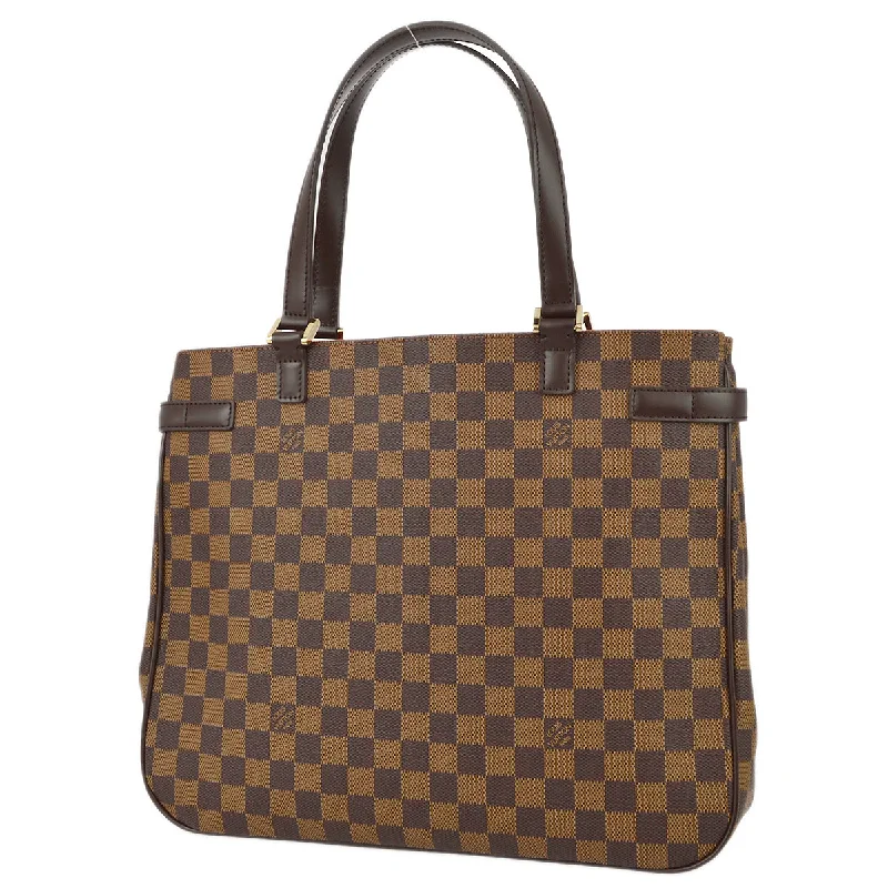 Louis Vuitton bags with a chain - link trim and a leather body for a modern edgeLouis Vuitton 2004 Damier Uzes Tote Bag N51128