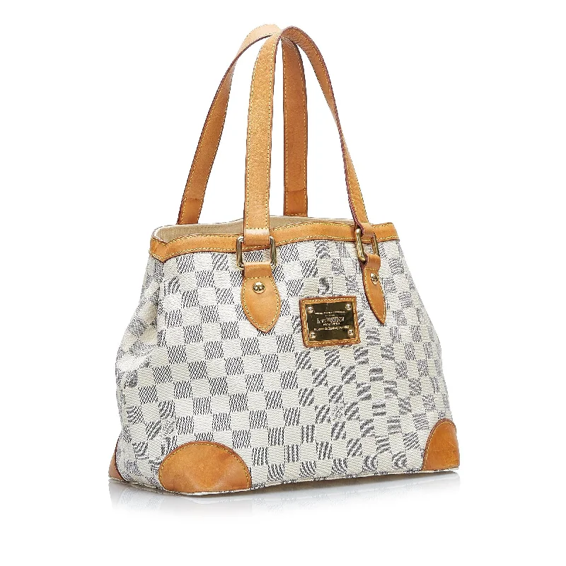 Louis Vuitton Alma bags featuring the signature top - handle designLouis Vuitton Damier Azur Hampstead PM (76zbGC)