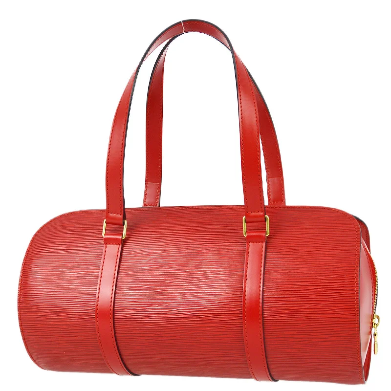 Louis Vuitton Alma bags featuring the signature top - handle designLouis Vuitton 2002 Red Epi Soufflot M52227