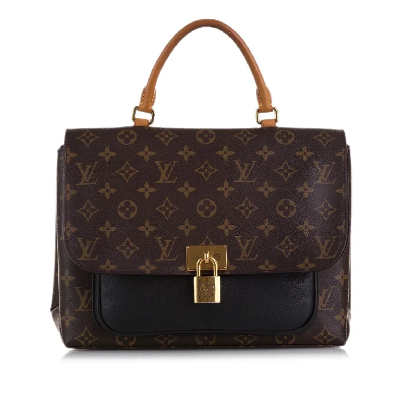 Louis Vuitton Twist bags with a snakeskin - effect panel for a bold lookLOUIS VUITTON MONOGRAM MARIGNAN SHOULDER BAG