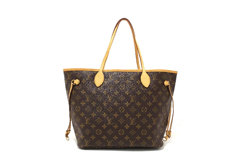 Louis Vuitton bags with a front - zip pocket for small items like keysAuthentic Louis Vuitton Classic Monogram with Pivoine Pink Neverfull MM Shoulder Tote Bag