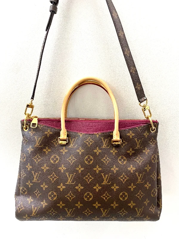 Ladies Louis Vuitton shoulder bags with a magnetic - closure flap for easeLOUIS VUITTON MONOGRAM PALLAS DAHLIA SHOULDER BAG