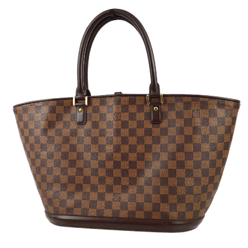 Ladies Louis Vuitton Capucines bags with gold - toned hardwareLouis Vuitton 2004 Damier Manosque GM Tote Handbag N51120