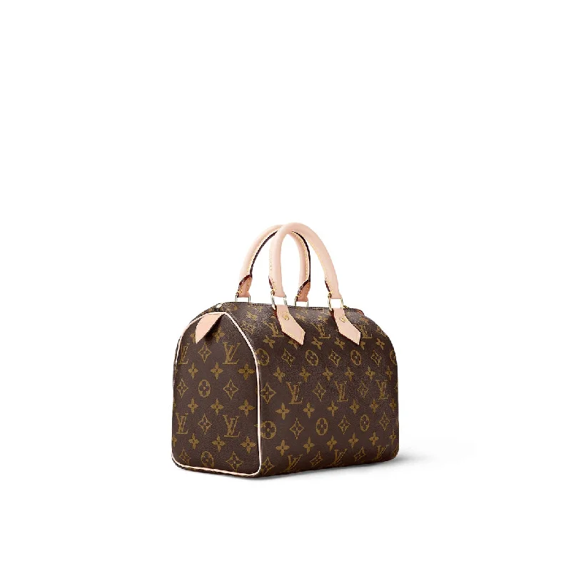 Louis Vuitton Petite Malle bags with a hard - shell structure for uniquenessLOUIS VUITTON MONOGRAM SPEEDY 25 HANDBAG