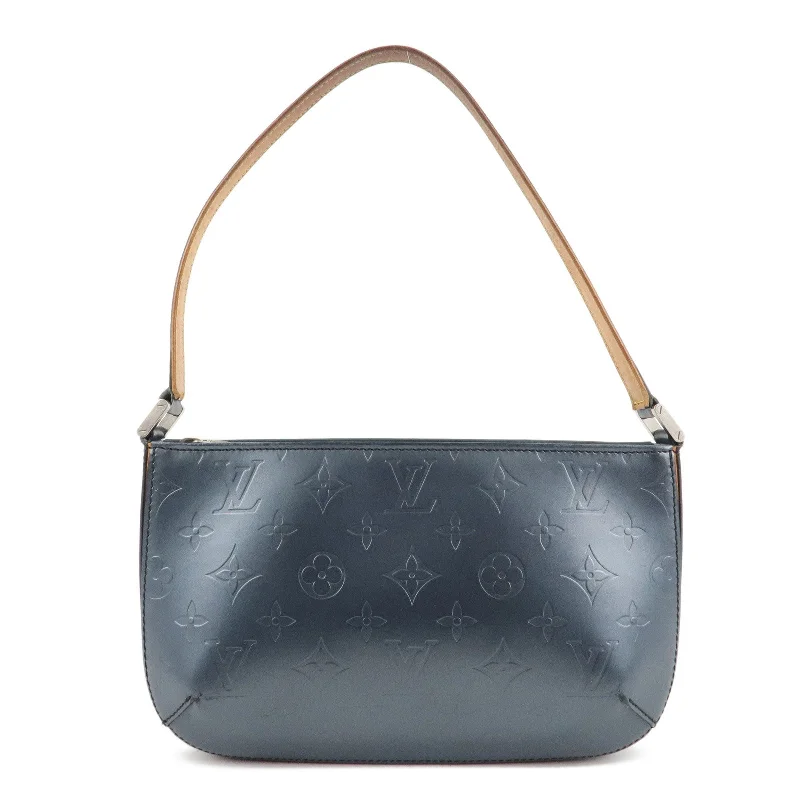 Ladies Louis Vuitton shoulder bags with a single - handle silhouetteLouis Vuitton Monogram Matt Fowler Shoulder Bag Blue M55145