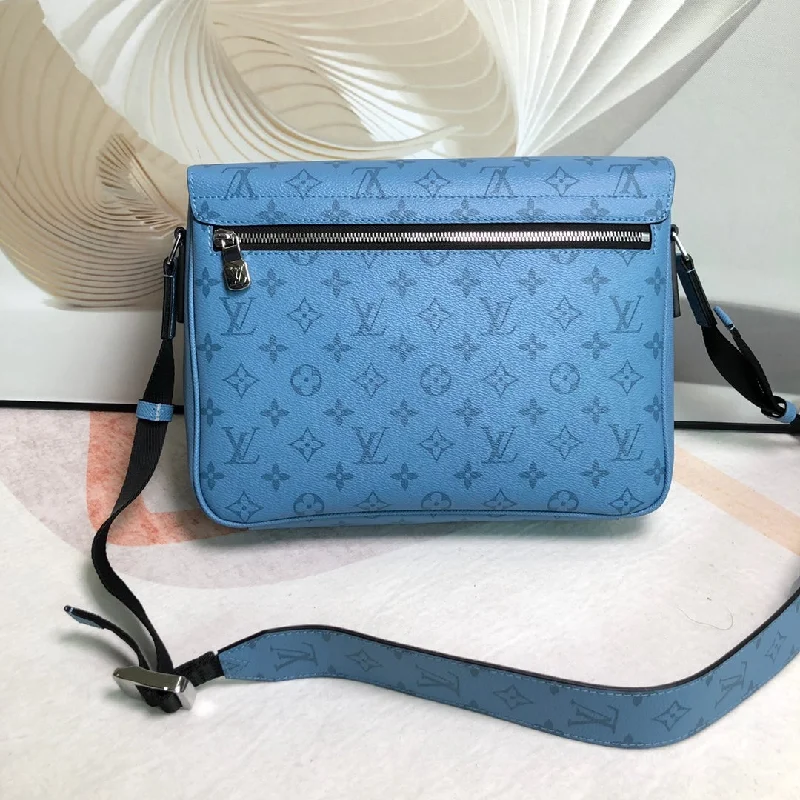 Louis Vuitton bags with a snap - button closure and a decorative charm for styleLouis Vuitton Messengerama Bag