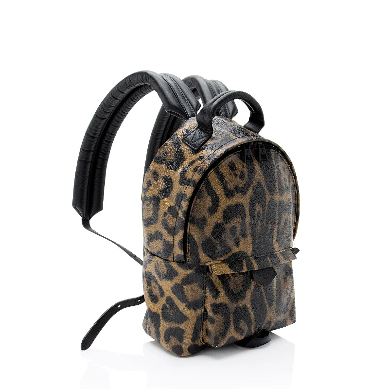 Louis Vuitton handbags with a metal - framed clasp for durabilityLouis Vuitton Coated Canvas Wild Animal Print Palm Springs PM Backpack (CwqgZ2)