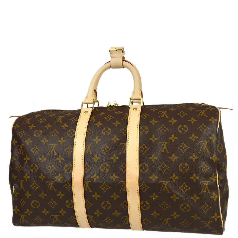 Ladies Louis Vuitton shoulder bags with a tassel decoration for charmLouis Vuitton 2003 Monogram Keepall 45 M41428