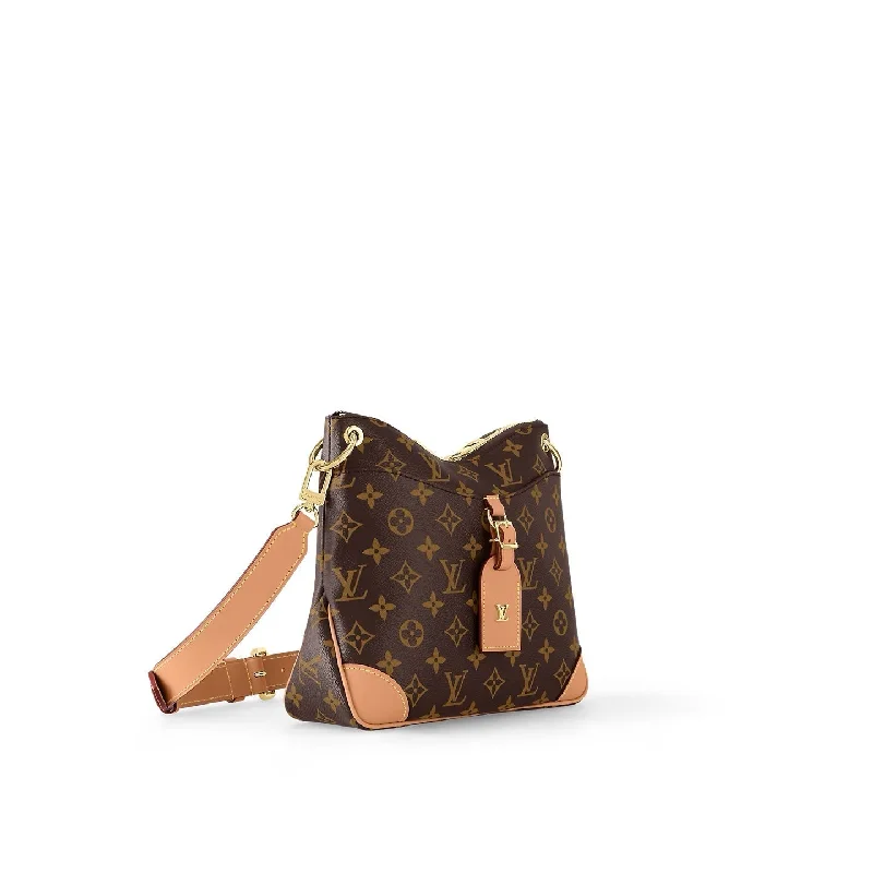 Louis Vuitton handbags with a patent - leather finish for a shiny lookLOUIS VUITTON MONOGRAM ODÉON PM BAG