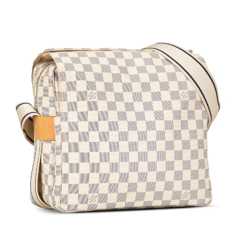 Louis Vuitton Alma bags with a monogram - embossed leather surfaceLouis Vuitton Damier Azur Naviglio (Ux28aR)