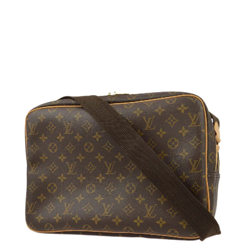 Louis Vuitton backpacks with a padded back panel for comfort during long - wearLouis Vuitton 2001 Monogram Reporter GM Shoulder Bag M45252