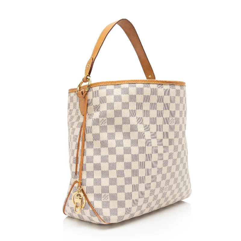 Louis Vuitton Alma bags with a leather - wrapped handle for a luxurious feelLouis Vuitton Damier Azur Delightful MM Shoulder Bag (TxIVzX)