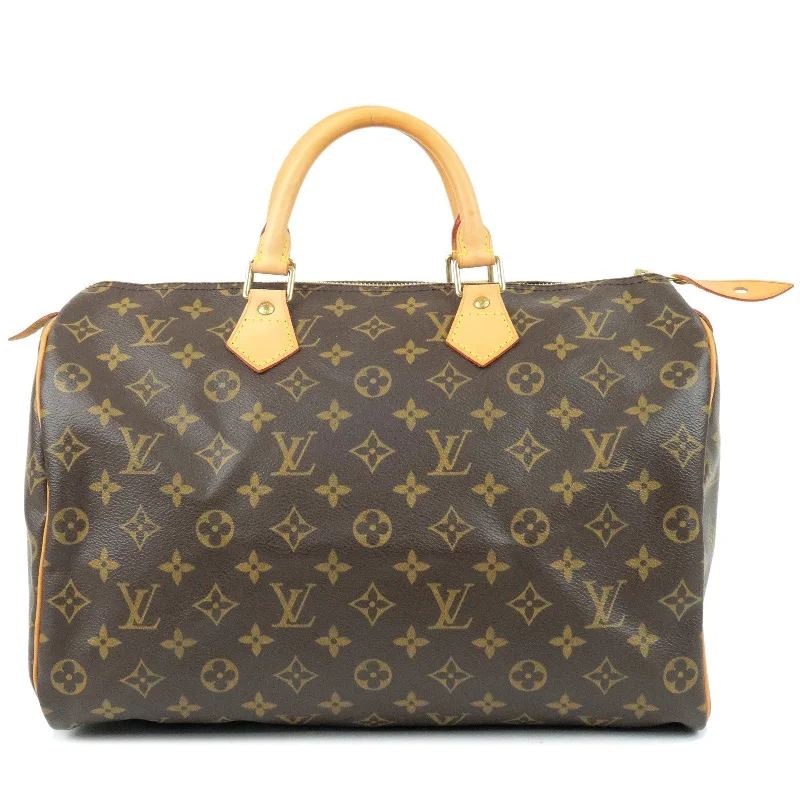 Louis Vuitton Alma bags with a detachable shoulder strap for versatilityLouis Vuitton Monogram Speedy 35 Hand Bag Boston Bag M41524