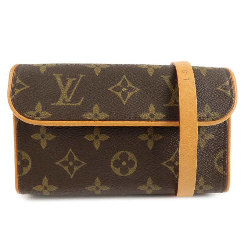 Louis Vuitton handbags with a beaded trim for a touch of glamourLouis Vuitton Monogram Pochette Florentine Waist Bag Belt M M51855