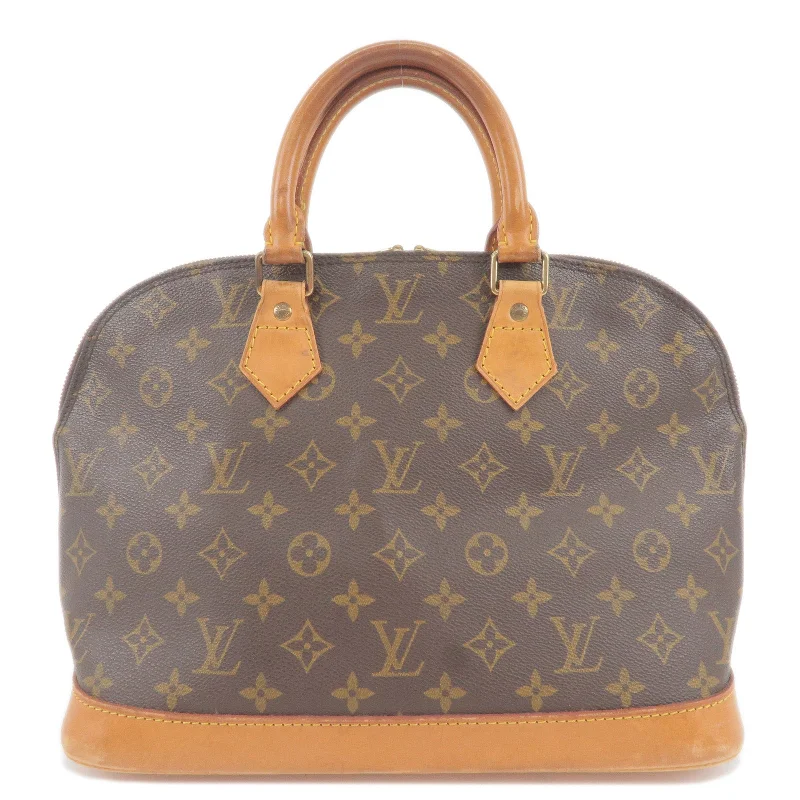 Louis Vuitton tote bags with a water - resistant coating for outdoor useLouis Vuitton Monogram Alma Hand Bag M51130