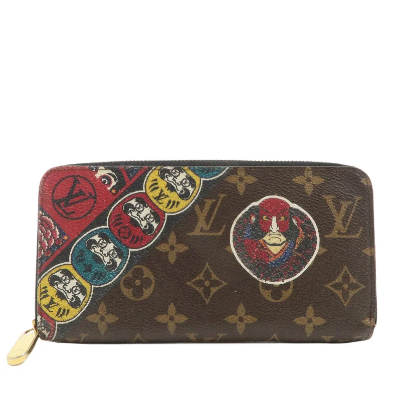 Louis Vuitton bags with a detachable mobile phone holder for convenienceLouis Vuitton Zippy Wallet Kansai Yamamoto Kabuki Daruma M67249