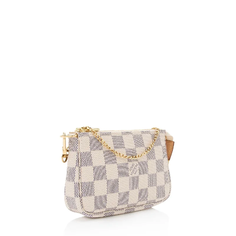 Louis Vuitton backpacks with a padded laptop compartment for travelLouis Vuitton Damier Azur Mini Pochette Accessoires (25E6wg)