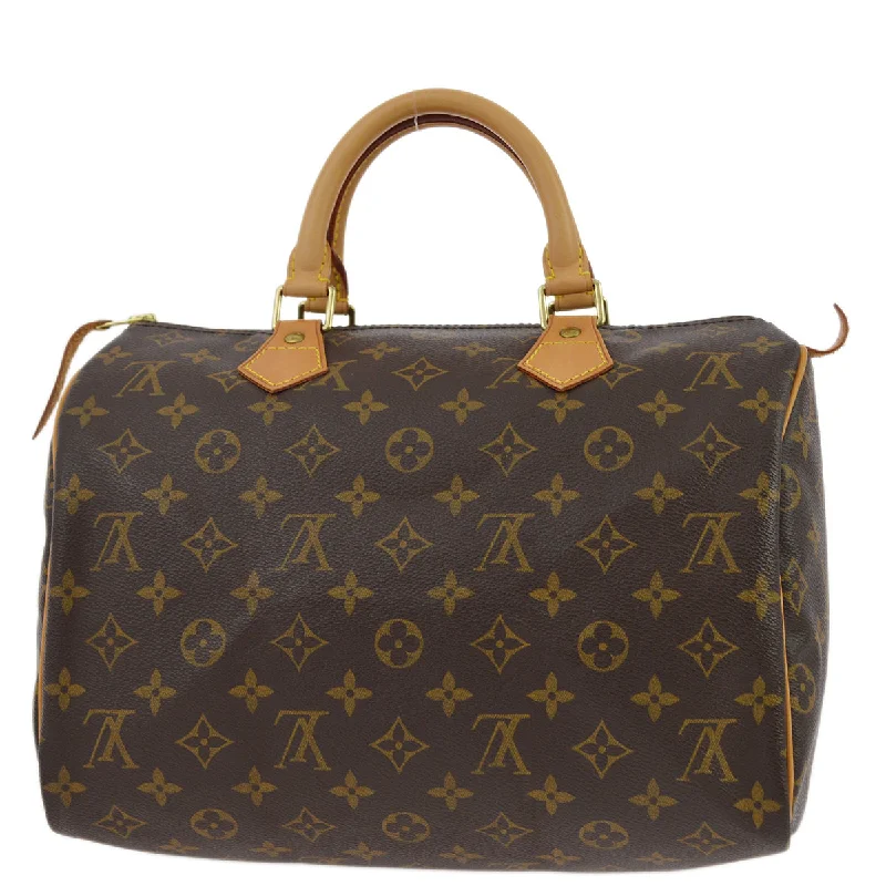 Louis Vuitton backpacks with a padded back panel for comfort during long - wearLouis Vuitton 2003 Monogram Speedy 30 Handbag M41526