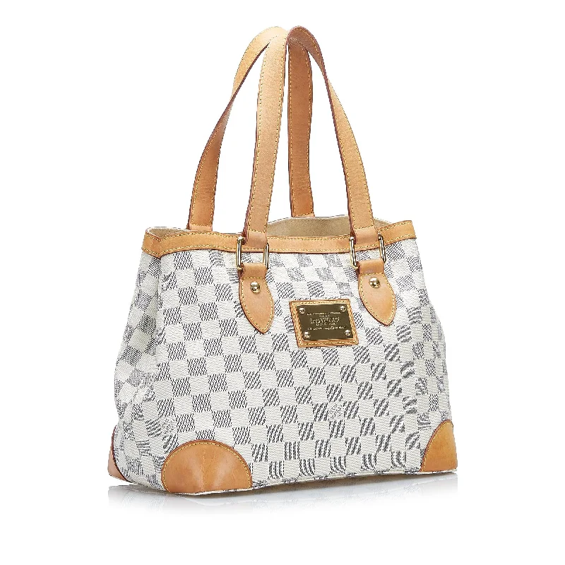 Ladies Louis Vuitton Capucines bags with gold - toned hardwareLouis Vuitton Damier Azur Hampstead PM (n6BfAZ)