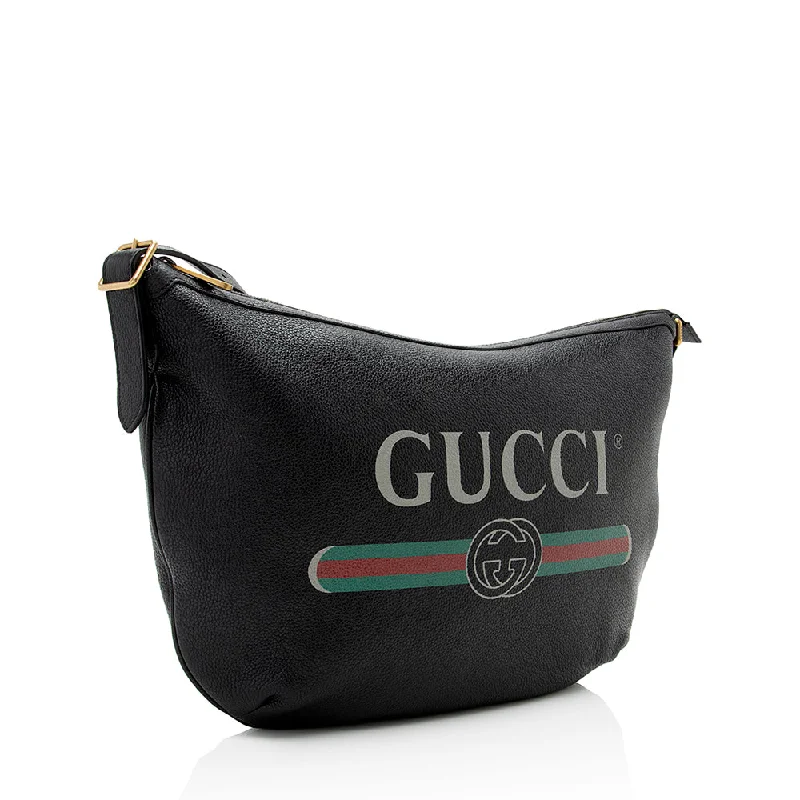 Women Gucci Sylvie bags with a leather - wrapped handleGucci Calfskin Half Moon Hobo (SHF-20677)