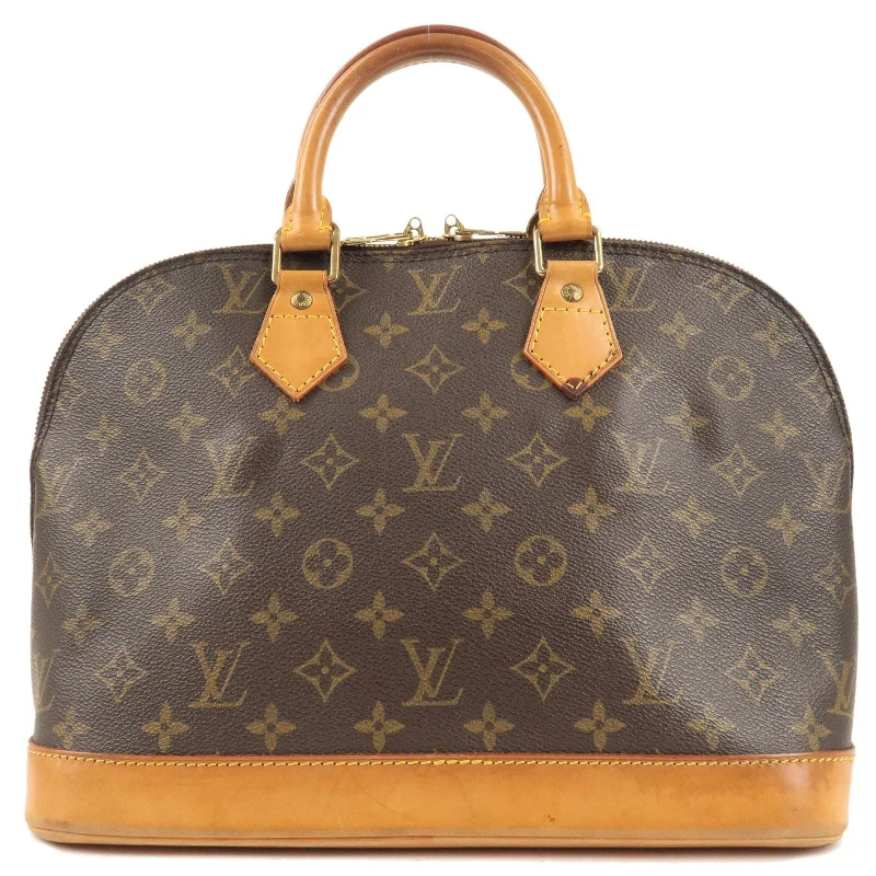 Ladies Louis Vuitton Petite Malle bags in a pastel color for a soft lookLouis Vuitton Monogram Alma Hand Bag M51130