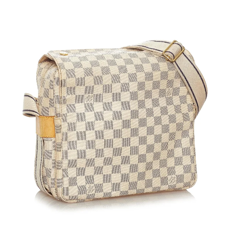 Louis Vuitton bags with a front - flap pocket for quick - access itemsLouis Vuitton Damier Azur Naviglio (27529)