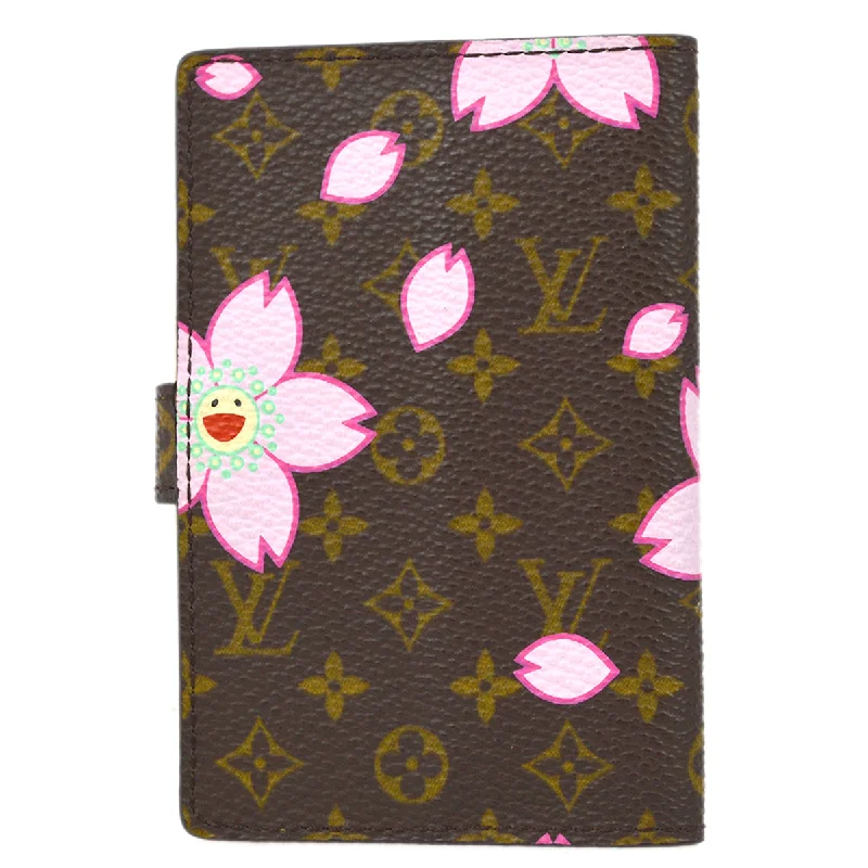 Louis Vuitton tote bags with a water - resistant coating for outdoor useLouis Vuitton 2003 Mini Agenda Monogram Cherry Blossom M92021