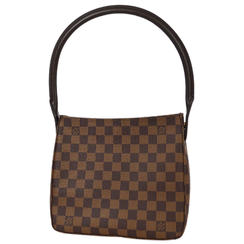 Ladies Louis Vuitton shoulder bags with a single - handle silhouetteLouis Vuitton 2004 Damier Looping MM Handbag SP Order N51157