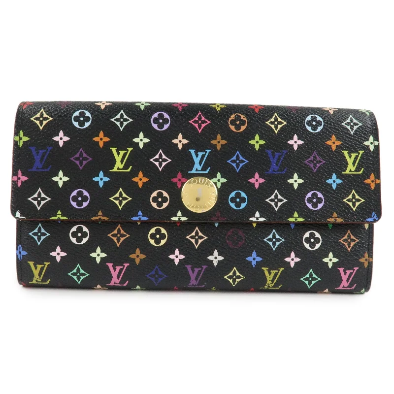 Louis Vuitton backpacks with a padded back panel for comfort during long - wearLouis Vuitton Monogram MultiColor Portefeuille Sarah Wallet M93533