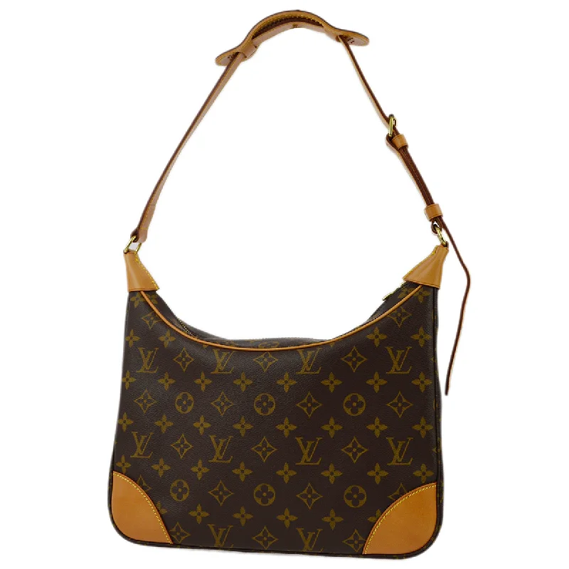 Louis Vuitton bags with a chain - link trim and a leather body for a modern edgeLouis Vuitton 2003 Monogram Boulogne 30 Shoulder Bag M51265