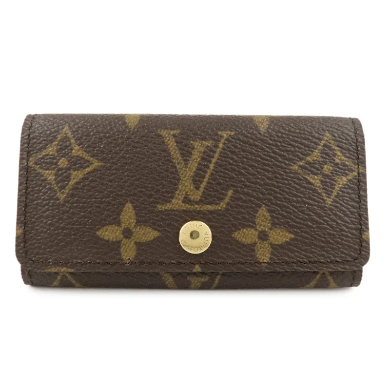 Louis Vuitton crossbody bags in a bold red color for a statementLouis Vuitton Monogram Multicles 4 Key Case Brown M69517