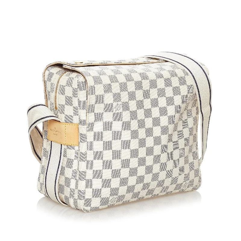 Ladies Louis Vuitton shoulder bags with a wide - width strap for comfortLouis Vuitton Damier Azur Naviglio (31362)