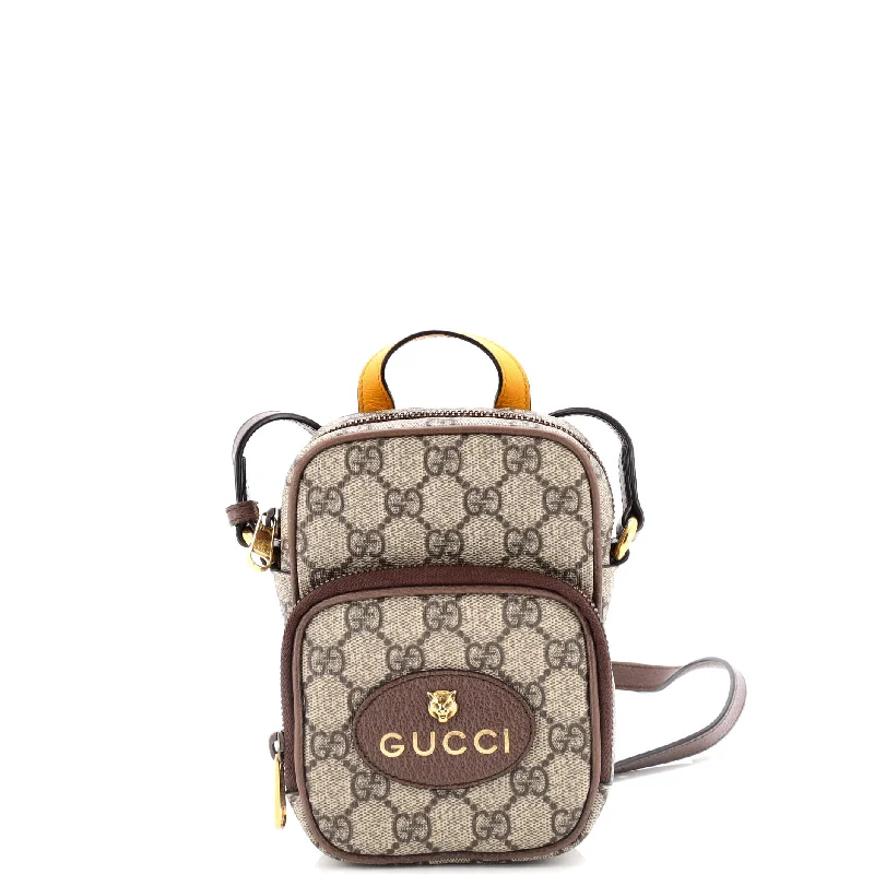 Gucci tote bags for women with a water - resistant coatingNeo Vintage Top Handle Crossbody Bag GG Coated Canvas Mini