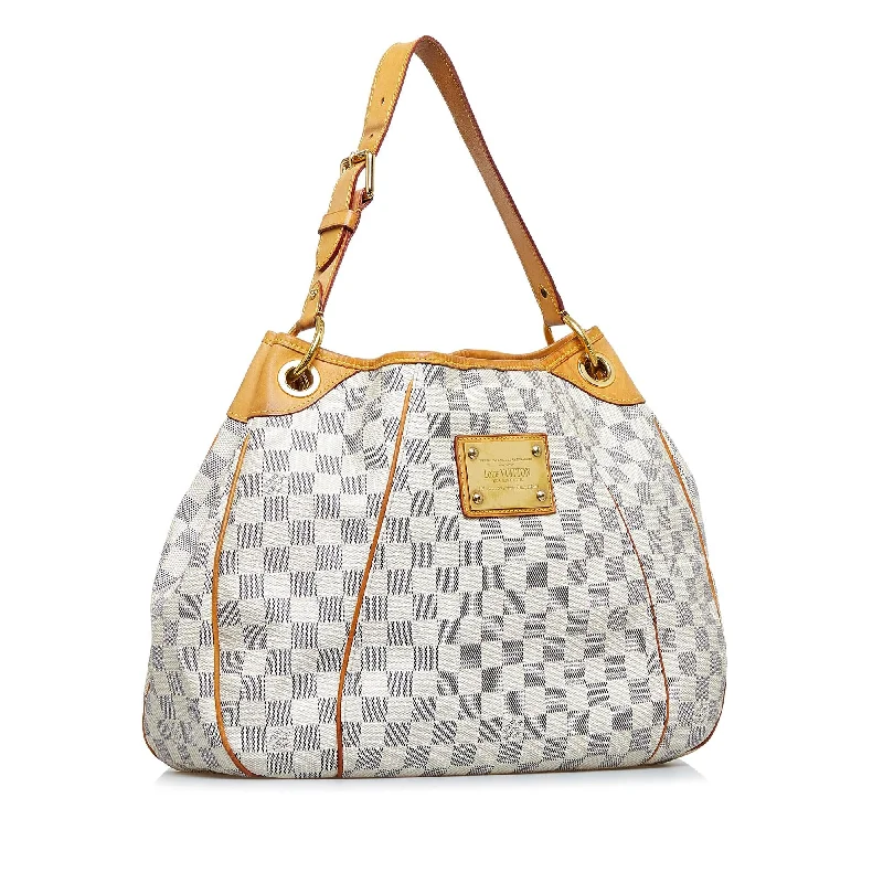 Louis Vuitton backpacks with a padded back panel for comfort during long - wearLouis Vuitton Damier Azur Galliera PM (anxX1H)