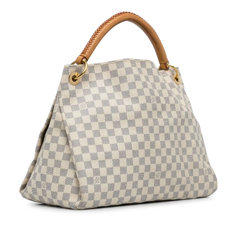 Ladies Louis Vuitton shoulder bags with a magnetic - closure flap for easeLouis Vuitton Damier Azur Artsy MM (IXkcW8)