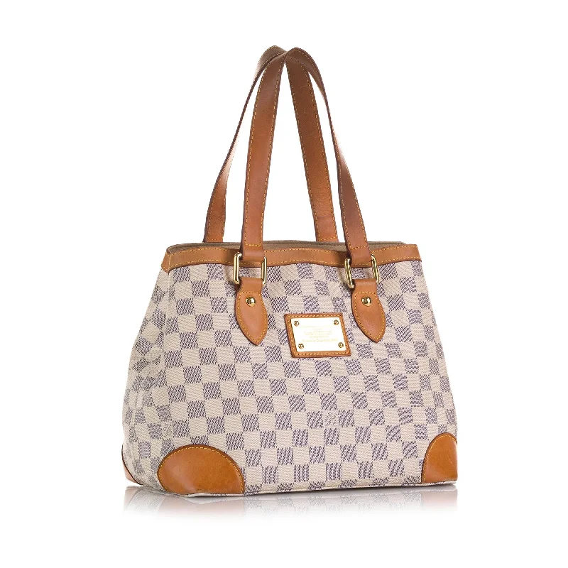 Louis Vuitton crossbody bags with a keychain holder for practicalityLouis Vuitton Damier Azur Hampstead PM (vFvH1A)