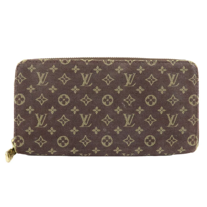 Louis Vuitton bags with a snap - button closure and a decorative charm for styleLouis Vuitton Monogram Idylle Zippy Wallet Faisan M63009