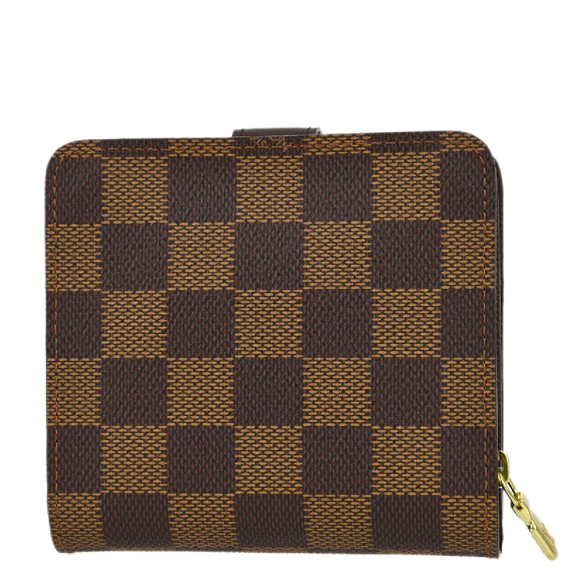 Louis Vuitton Twist bags with a contrast - colored interior for visual interestLouis Vuitton 2003 Damier Compact Zip Wallet N61668