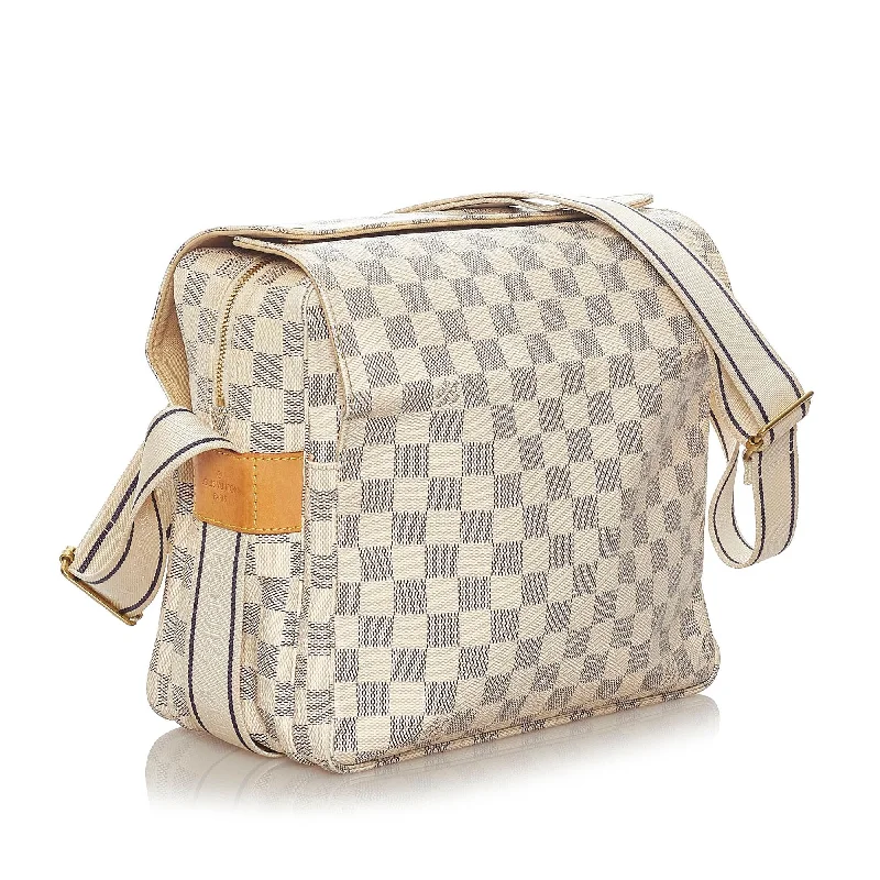 Louis Vuitton crossbody bags with a printed floral pattern for femininityLouis Vuitton Damier Azur Naviglio (27887)