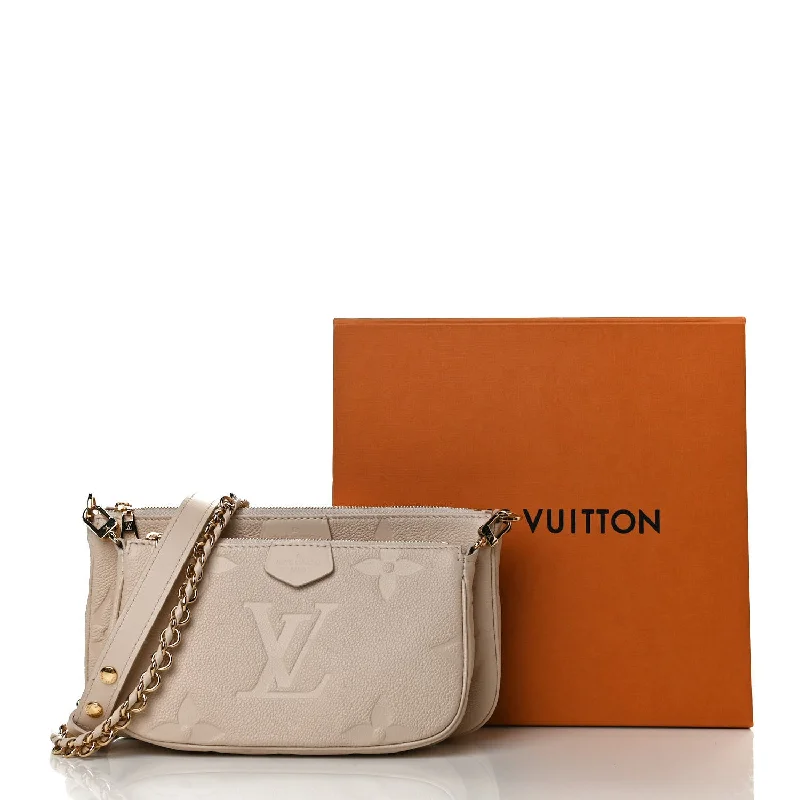 Louis Vuitton Alma bags featuring the signature top - handle designLOUIS VUITTON EMPREINTE GIANT MONOGRAM MULTI POCHETTE