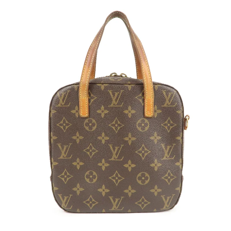 Louis Vuitton crossbody bags with adjustable shoulder straps for comfortLouis Vuitton Monogram Spontini Hand Bag Brown M47500