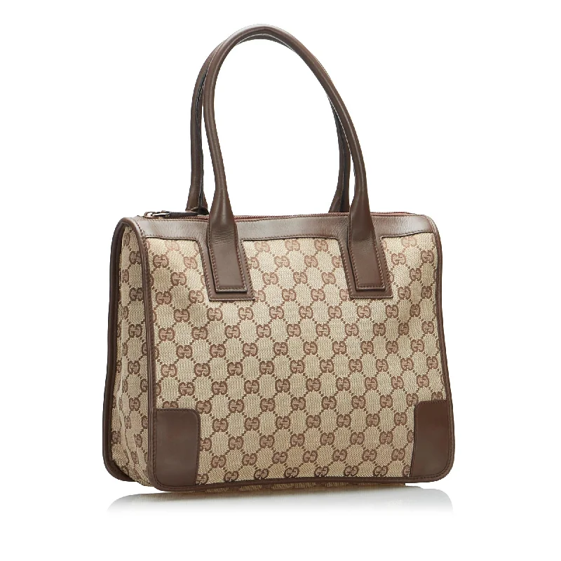 Gucci Marmont bags for women with a snakeskin - effect panelGucci GG Canvas Tote (SHG-rxxO5q)