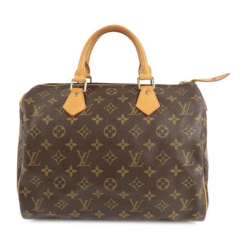 Louis Vuitton bags with a zip - around closure for enhanced securityLouis Vuitton Monogram Speedy 30 Hand Bag Boston Bag M41108