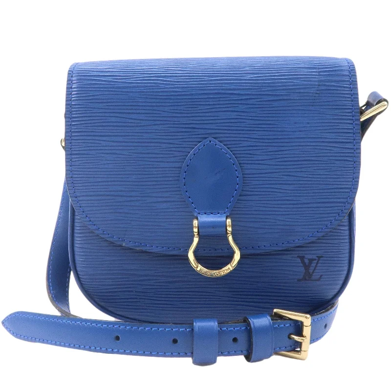 Louis Vuitton Twist bags with a crystal - embellished LV - turnlockLouis Vuitton Epi Mini Saint Cloud Shoulder Bag Blue M52215