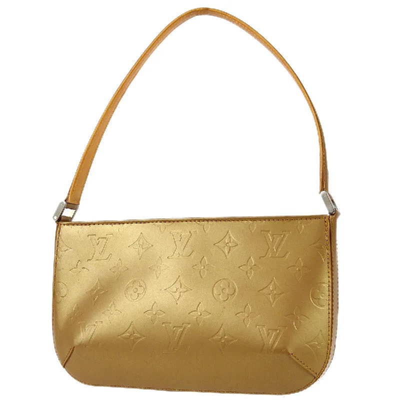 Ladies Louis Vuitton handbags with a detachable coin purse insideLouis Vuitton 2004 Fowler Monogram Mat Beige M55147