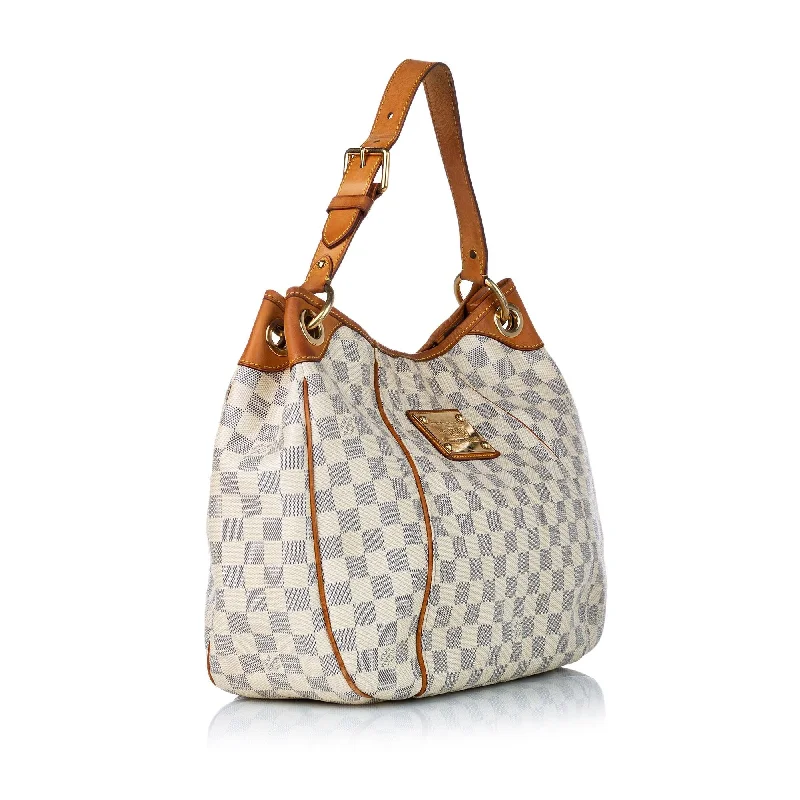 Louis Vuitton tote bags with a printed LV logo on the front for brand visibilityLouis Vuitton Damier Azur Galliera PM (30349)