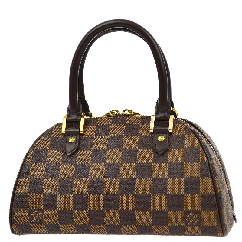 Ladies Louis Vuitton Capucines bags with a detachable shoulder strapLouis Vuitton 2004 Damier Rivera Mini Handbag N41436