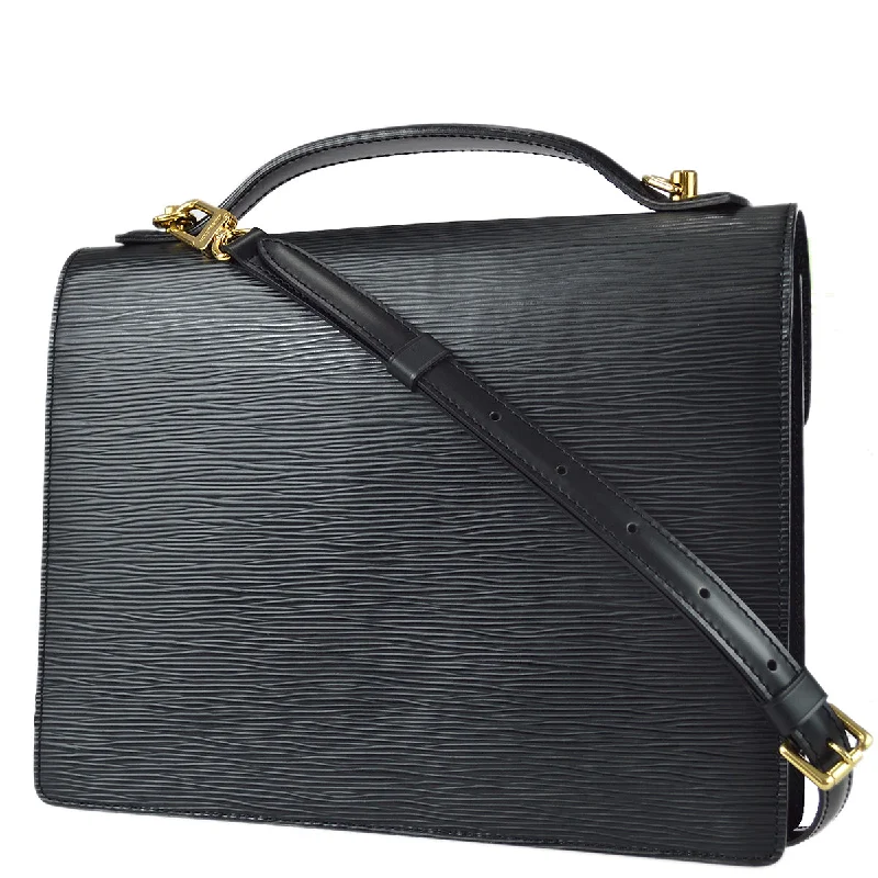 Louis Vuitton Twist bags with the iconic LV - turnlock closureLouis Vuitton 2003 Black Epi Monceau 28 M52122