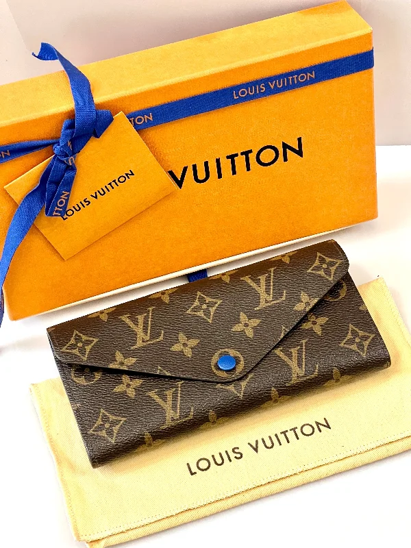 Ladies Louis Vuitton shoulder bags with a wide - width strap for comfortLOUIS VUITTON MONOGRAM JOSEPHINE WALLET BLUE