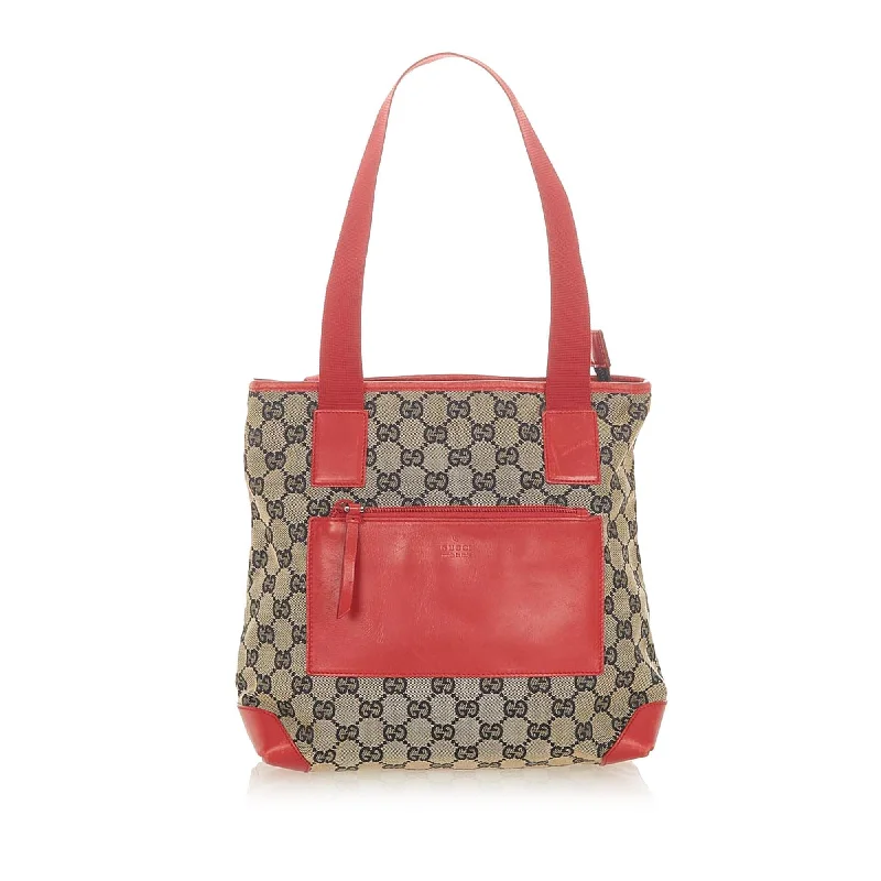 Gucci handbags for women with a metal - framed claspGucci GG Canvas Tote Bag (SHG-19569)